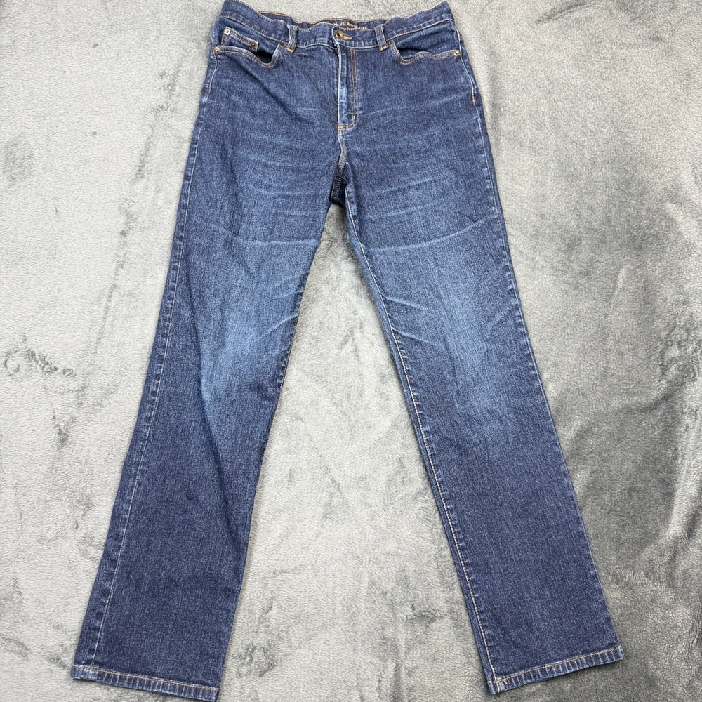 Lauren Jeans Co Ralph Lauren Straight Leg Jeans Women's 10 Dark Wash